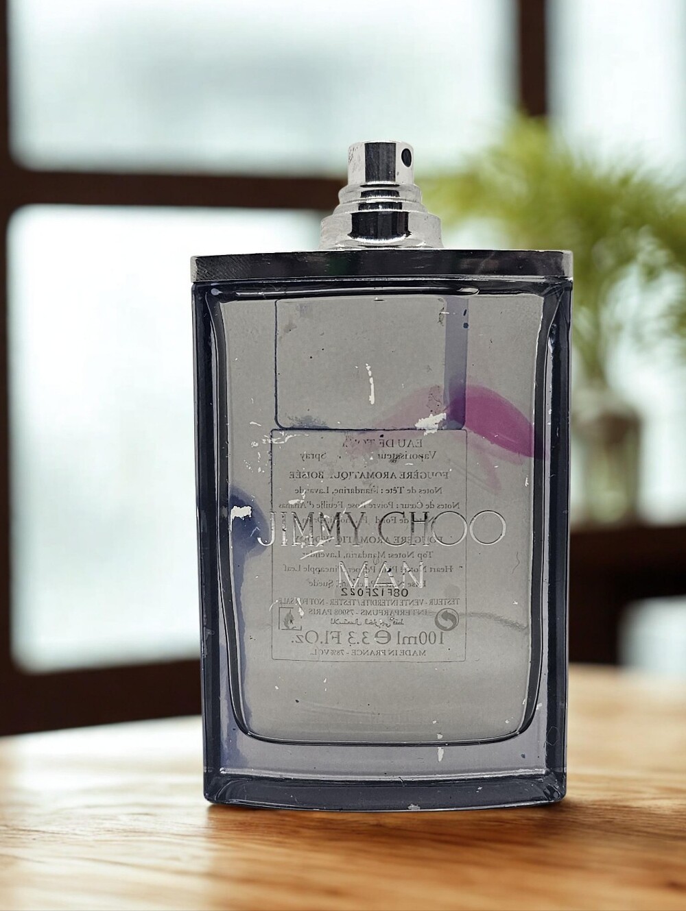 JIMMY CHOO MAN 3.3Fl oz Eau de Toilette Jumbo Spray/New without cover/